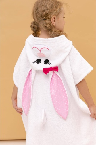 Махровый халат Fluffy Bunny белый