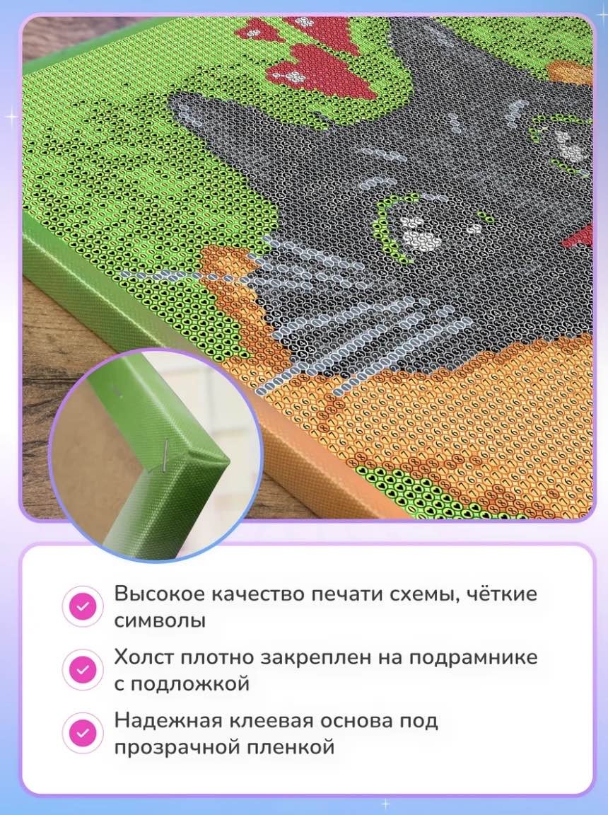 Алмазная мозаика Кит 40x50 см