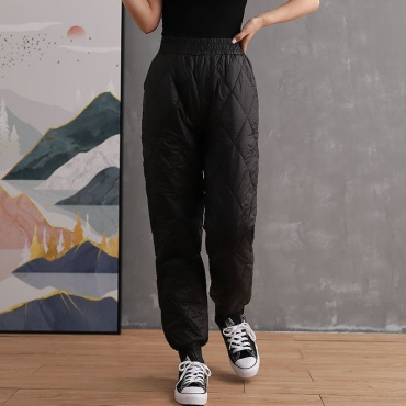 Утепленные брюки AD Fashion черный
