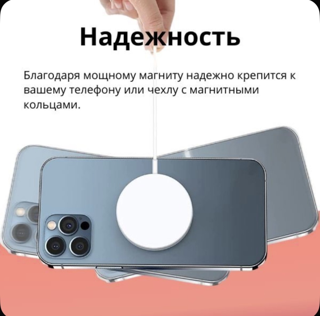 Зарядное устройство WIWU MagSafe 15W Desktop M5 белый