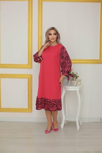 Повседневное платье IU BRAND черный, красный
