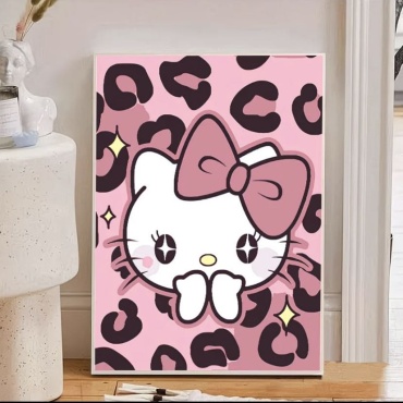 Hello Kitty холст на подрамнике 20x30