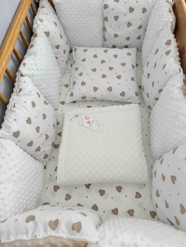 Бортики SHYNAR 607683449, хлопок, плюш, белый
