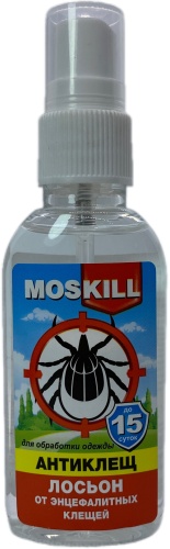 Спрей от клещей MOSKILL, 60 мл — народное средство для походов и дачи