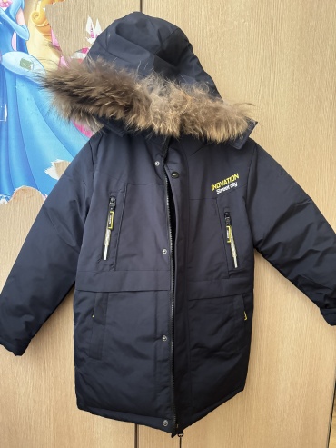 Зимняя куртка Boy down jackets*Characters темно-синий