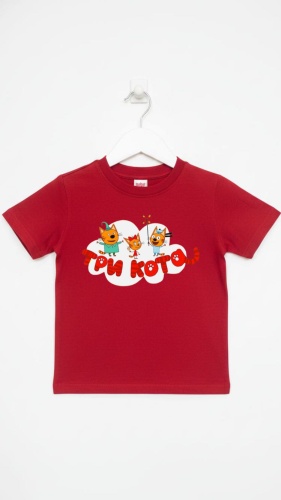 Футболка Три Кота Alisu kids Три Кота бордовый