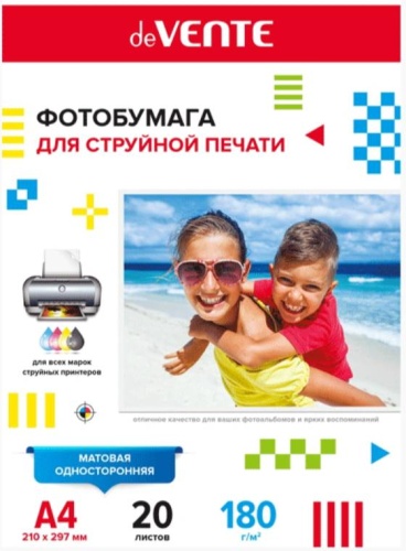 DeVENTE 2042904 бумага, A4, 20 шт, матовое покрытие