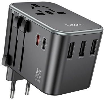 Hoco AC19 USB Type-C, USB черный