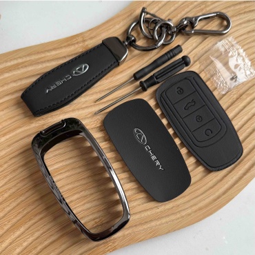 Чехол 30394993_Chery black черный, серебристый