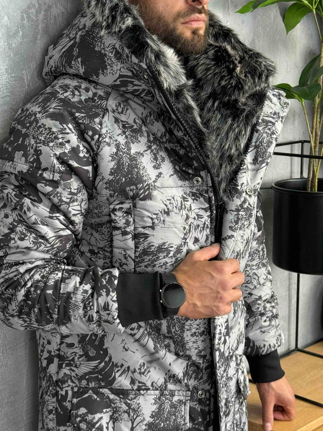 Парка Black графит