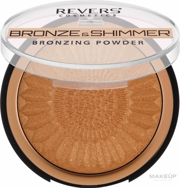 Revers cosmetics bronze&shimmer bronzing powder 02 бронзер 02