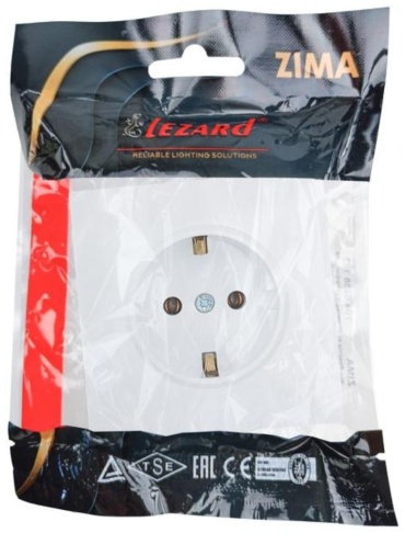 Розетка Lezard 704-0288-122BQC, белый