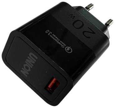 Зарядное устройство Union 048 USB 20 Вт черный