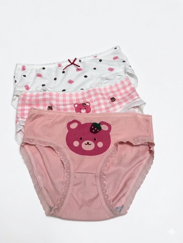 Слипы Bear kids белый, розовый