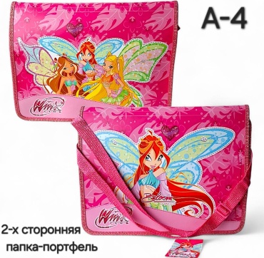 Папка-портфель Winx Club Winx папка-почтальон, А4, мультиколор
