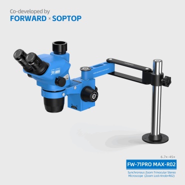 Микроскоп FORWARD FW-71Pro Max-R02 стереоскопический, лабораторный, прикладной, учебный