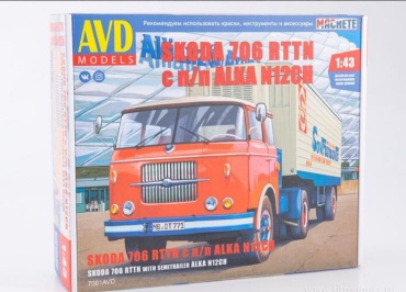 Сборная модель SKODA 706 RTTN c п/п ALKA N12CH