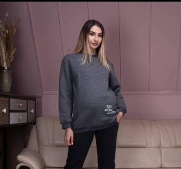 Толстовка MamaStyle серый