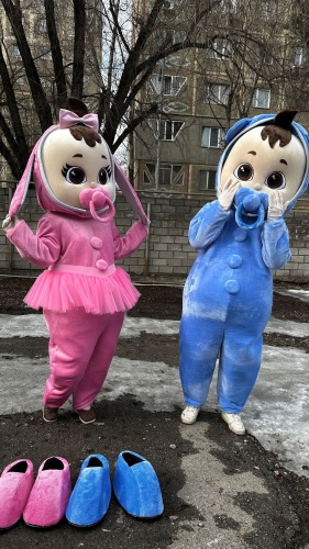 Карнавальный костюм Костюм голубой, розовый