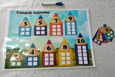 Постер Состав чисел, A4, ламинат