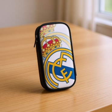 Пенал Real Madrid, застежка молния, мультиколор