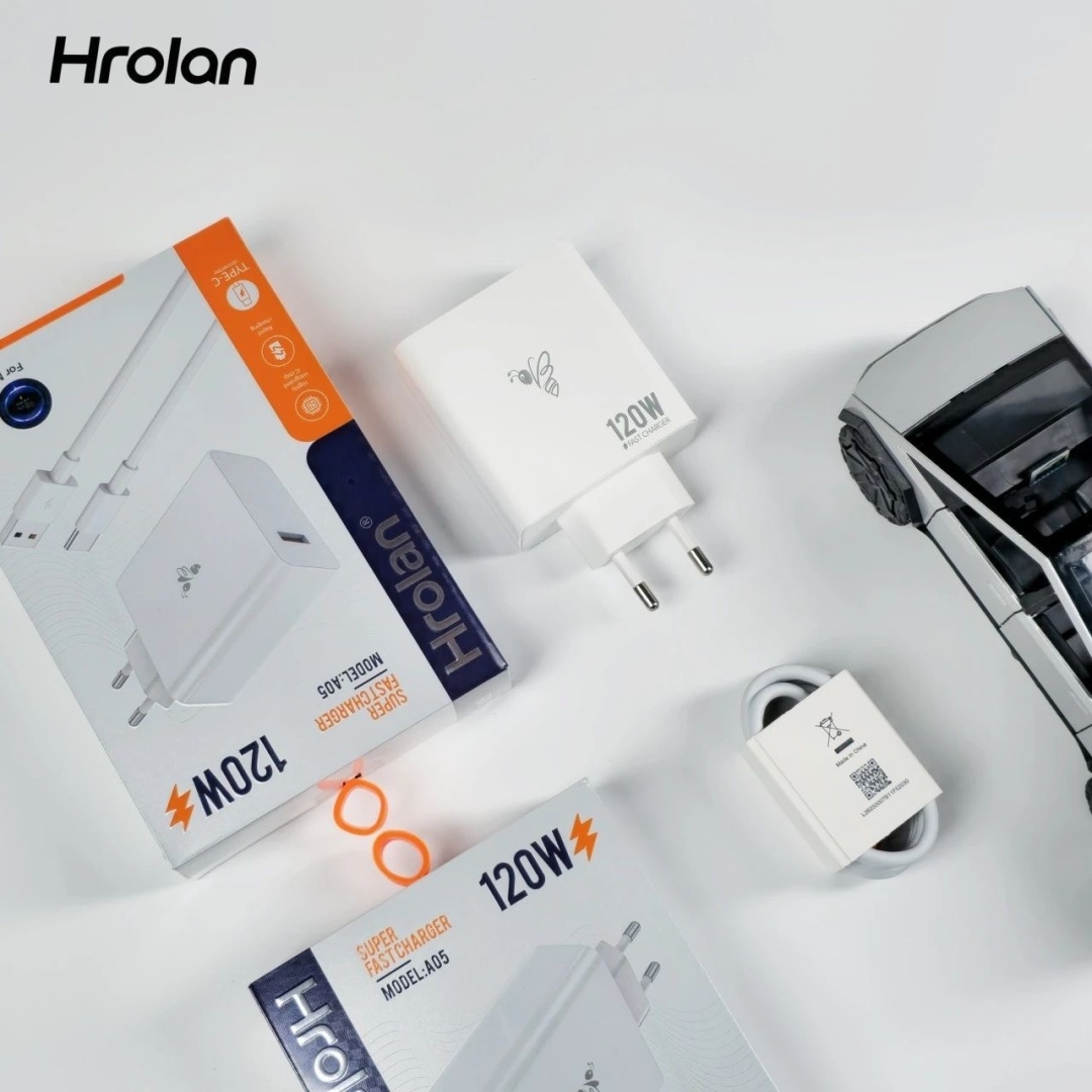 Зарядное устройство Hrolan A05 120W USB Type-C белый