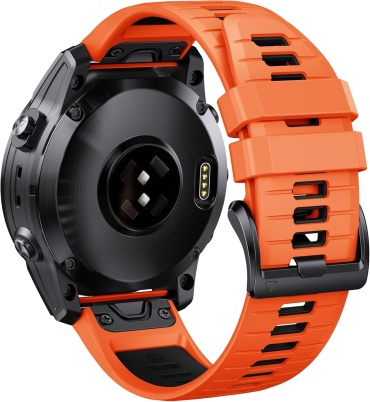 Ремешок для Garmin Fenix 8, Fenix 5, Fenix 6, Fenix 7 оранжевый