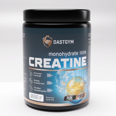 Креатин DastGym monohydrate 100 нейтральный 300 г