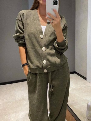 Костюм повседневный Sweethomewear хаки