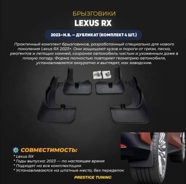 Комплект для Lexus RX 350 2023-2025