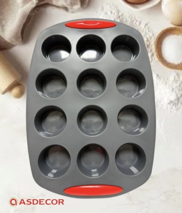 Форма для выпечки, для кексов Asdecor силикон, 1 шт