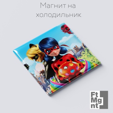 FtMgnt магнит-сувенир Леди баг и кот 1 шт