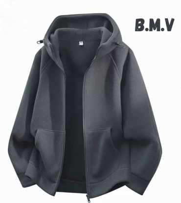 Флиска B.M.V однотонный графит