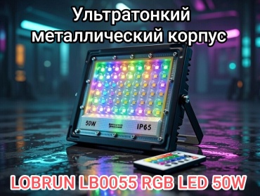 LOBRUN LB-PRJ-50W-RGB-18 черный