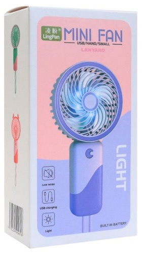 Вентилятор Вентилятор mini fan S075-S076 фиолетовый
