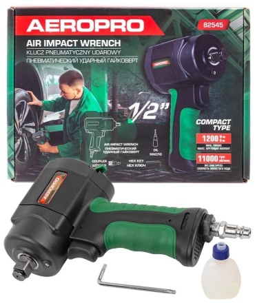 Ударный пневмогайковерт ROCKFORCE Twin Hammer RF-82545 1200 Нм