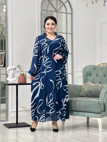 Вечернее платье GLAMOUR синий
