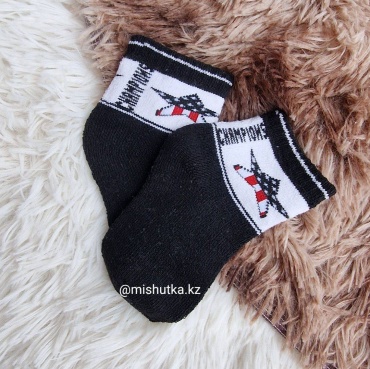 Носки Baby 6-12 месяцев Махровые Звезда черный 19