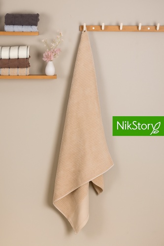 NikStory полотенце "Monna" Банное 140x70 см 1 шт, хлопок, махровая ткань