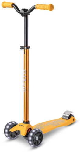 Самокат Micro Maxi deluxe PRO LED желтый