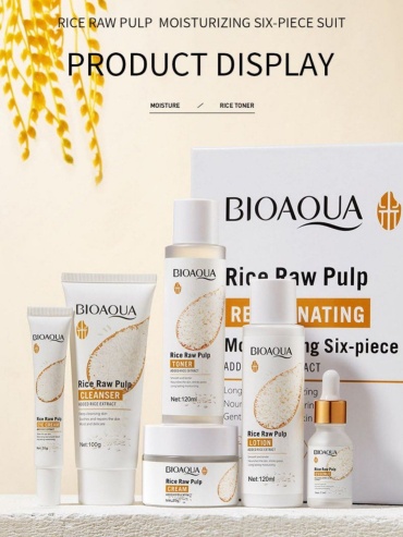 Bioaqua Rice raw pulp набор по уходу за лицом унисекс