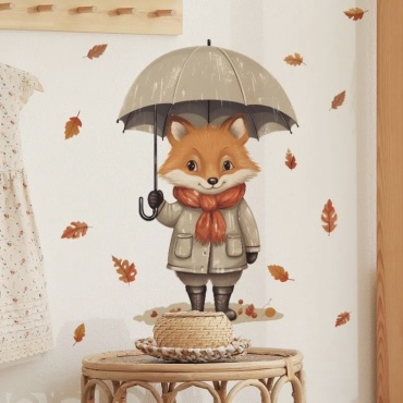 Наклейка интерьерная Fox 60x40 см