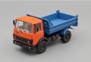 МАЗ-5551 самосвал (1985-1993), красный / синий