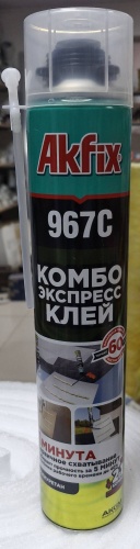 Akfix клей-пена 967C КОМБО экспресс, 750 мл 1 шт
