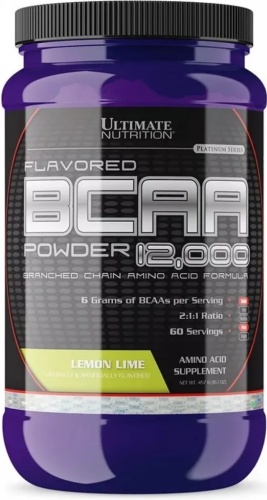 BCAA Ultimate Nutrition BCAA Powder 12000 лимон, лайм 457 г