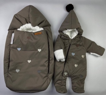 Конверт-мешок коричневый