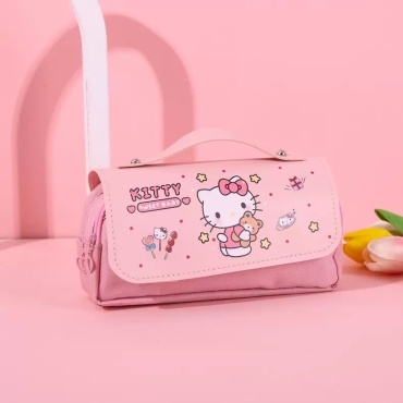 Пенал Hello Kitty Hello Kitty , застежка молния, розовый