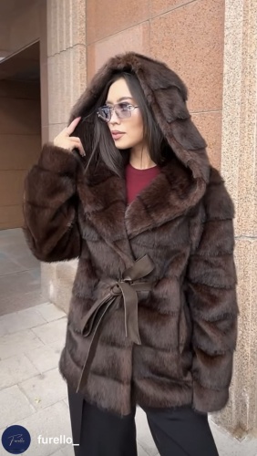 Шуба Furello коричневый, темно-коричневый