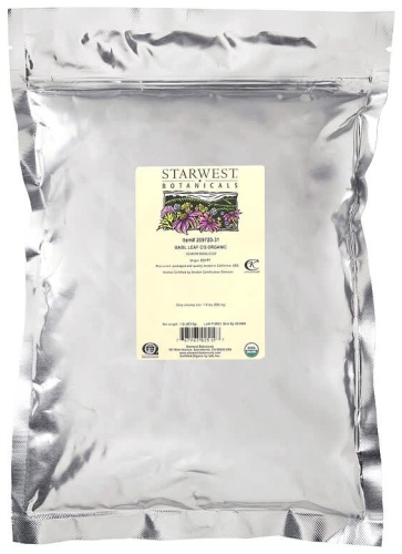 Starwest Botanicals органические листья базилика 453.6 г