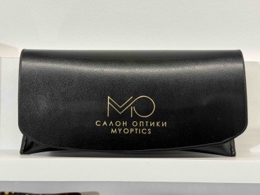 Жесткий футляр MY OPTICS искусственная кожа, искусственная замша, 8 x 16.5 см черный